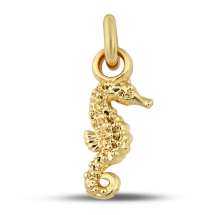 Golden Seahorse Bracelet Charm