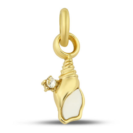 Golden Seashell Bracelet Charm