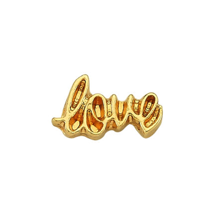 Golden Love Locket Charm