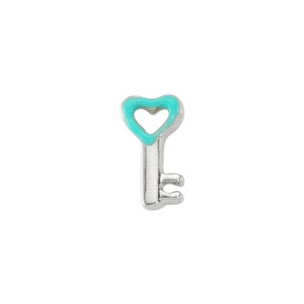 Turquoise Love Key Locket Chain