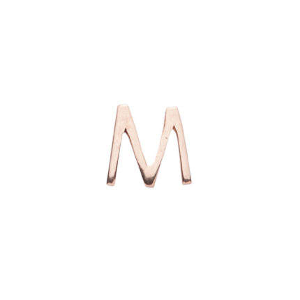 Letter M Locket Charm