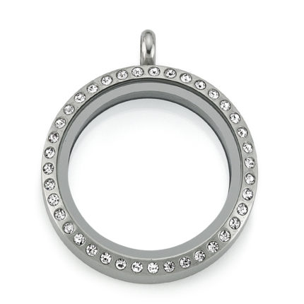 Swarovski Zircona Silver Locket